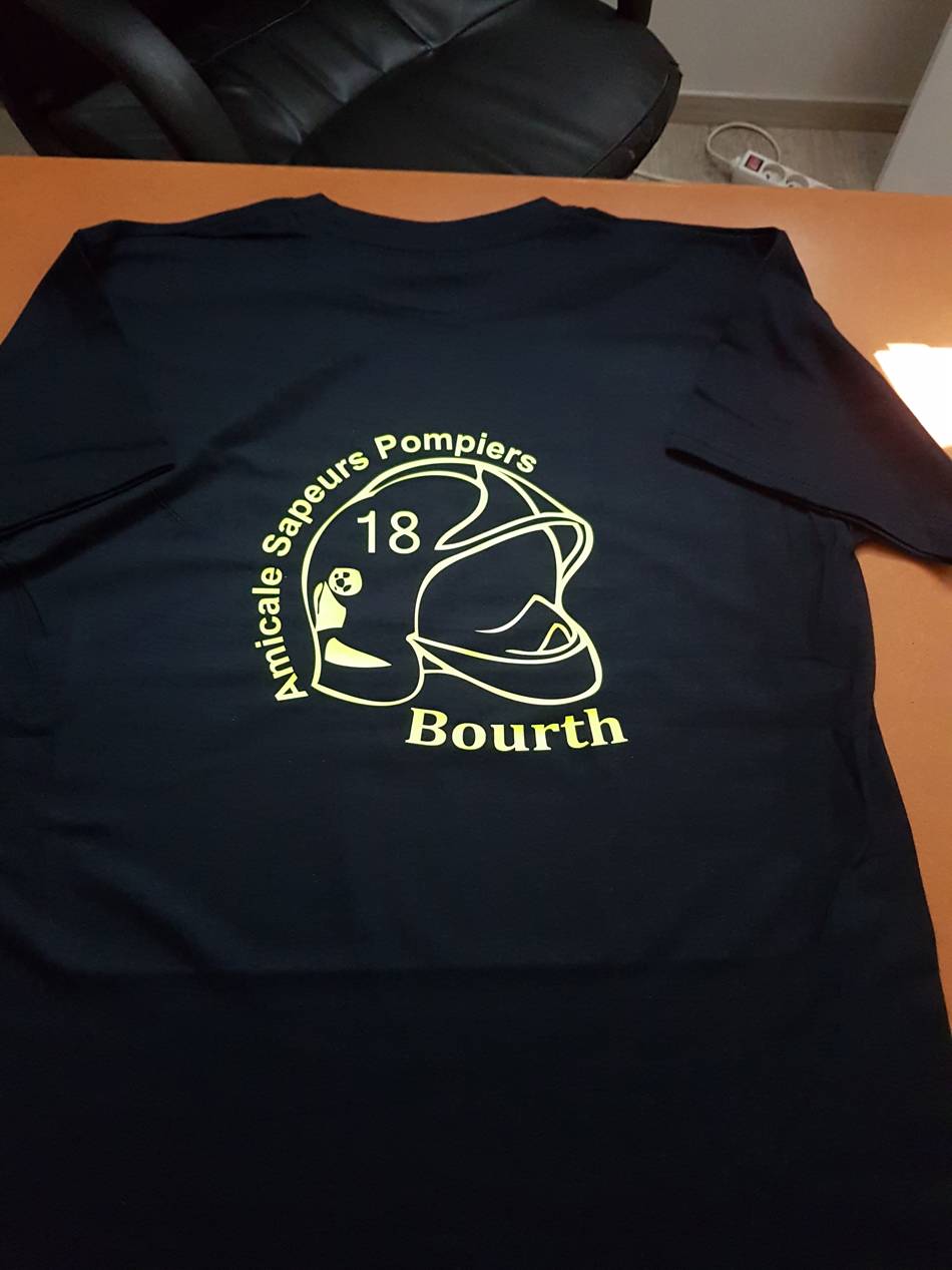 tee shirt pompier bourth